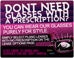 You don't need a prescription to wear our glasses