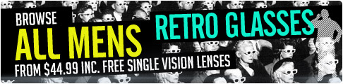 Mens Retro Prescription Glasses from £30.99